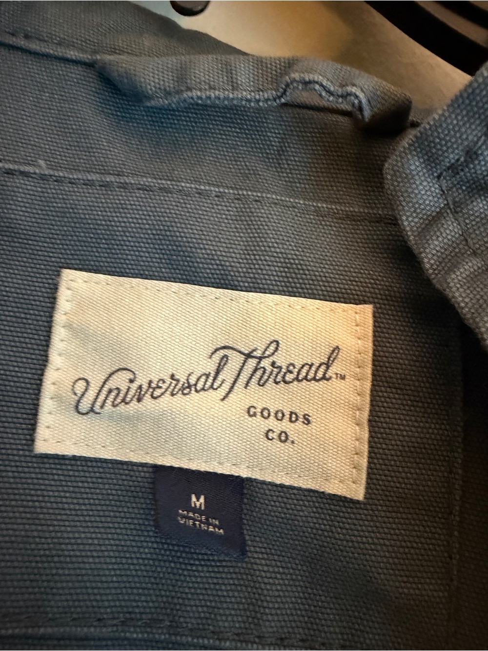 Universal Thread Slate Blue Button-Front Shirt Jacket - Picture 2 of 4